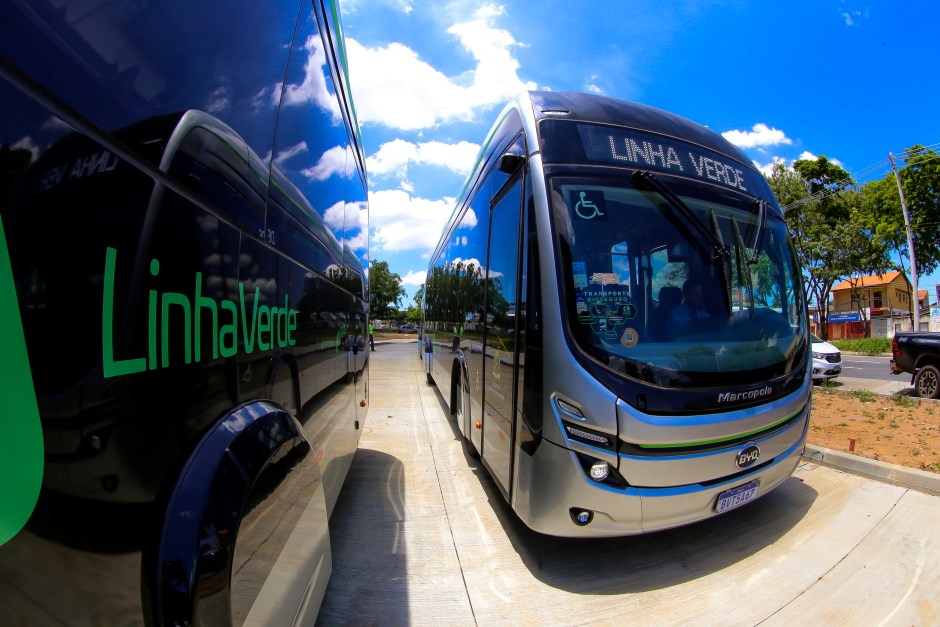 Ônibus elétricos integram sistema de transporte de São José dos Campos