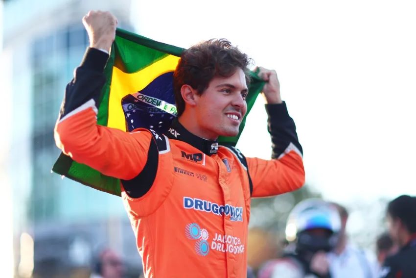Brasileiro Felipe Drugovich vai testar carro da Fórmula E