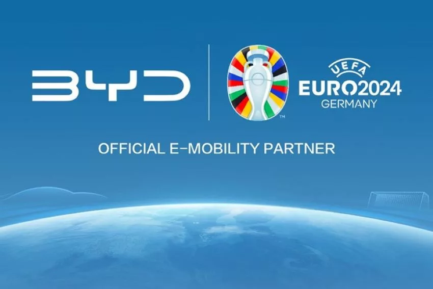 BYD anuncia parceria com a UEFA e se torna patrocinadora da Euro 2024