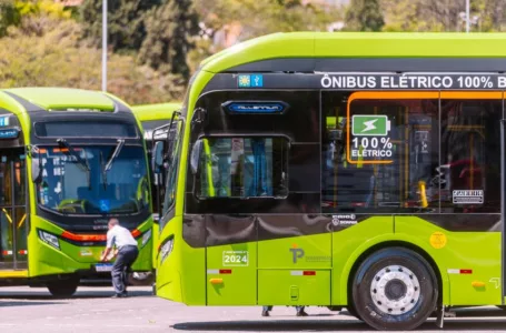 Ônibus elétricos da cidade de São Paulo
