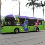 Ônibus Eletra para a cidade de Porto Alegre