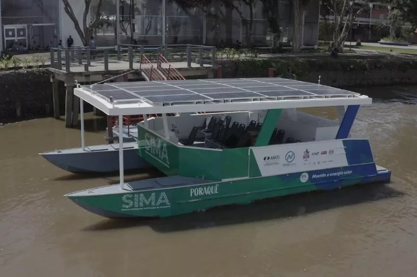 Catamarã elétrico e sustentável reforça transporte na Amazônia