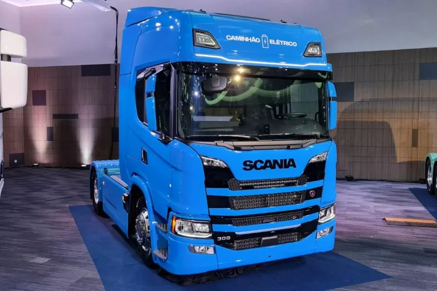 Scania prepara o lançamento de caminhão 100% elétrico no Brasil