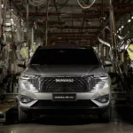 Construção de Haval H6 em linha de montagem