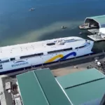 Imagem da balsa elétrica Utility Rol-Pax navegando