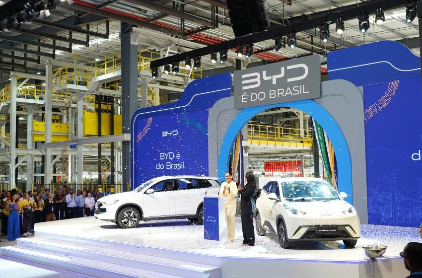 Inauguração da fábrica da BYD na Bahia tem apresentação de carros