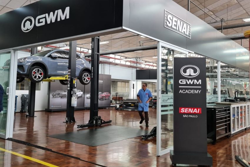 Oficina da GWM Academy funciona dentro do Senai Ipiranga