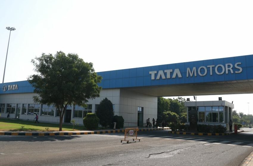 Faixada da sede da empresa Tata Motors,