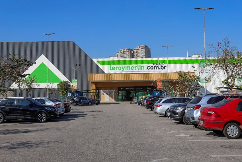 Estacionamento da Leroy Merlin, na unidade Morumbi, em São Paulo