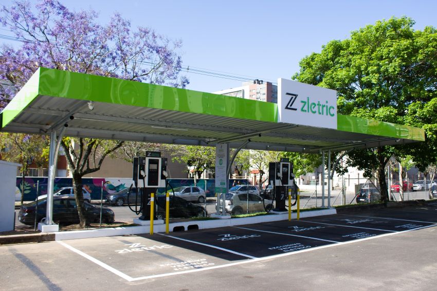 Visão geral do eletroposto da Zletric