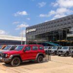 Veículos em frente a concessionária da GWM