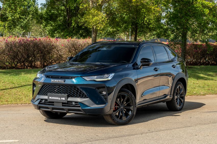 Haval H6 GT tem carroceria no estilo cupê.
