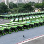 Ônibus da Eletra sendo entregues