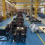 Montagem de ônibus elétricos da BYD