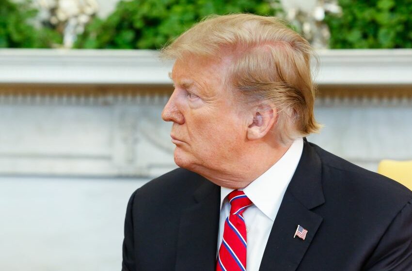 Foto de perfil do presidente dos Estados Unidos, Donald Trump