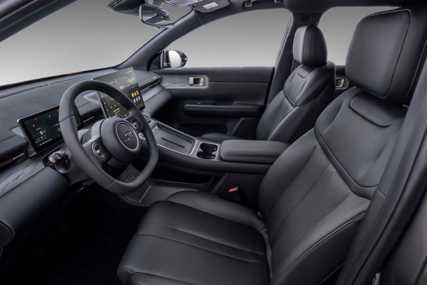 Visual interno da cabine do Captiva EV