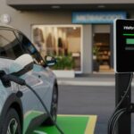 Carregador Intelbras em aplicação comercial