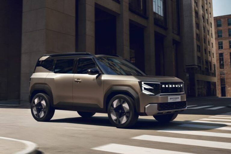 Modelo conceito de carro elétrico da Renault, chamado Bridger