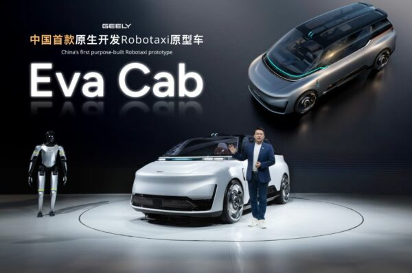 Geely apresenta robotáxi na China sem espaço para motorista