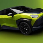 Nissan Juke é fotografado em cenário na cor verde