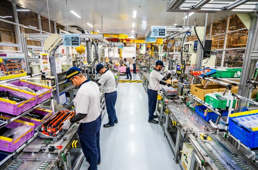 Centro de baterias da Toyota