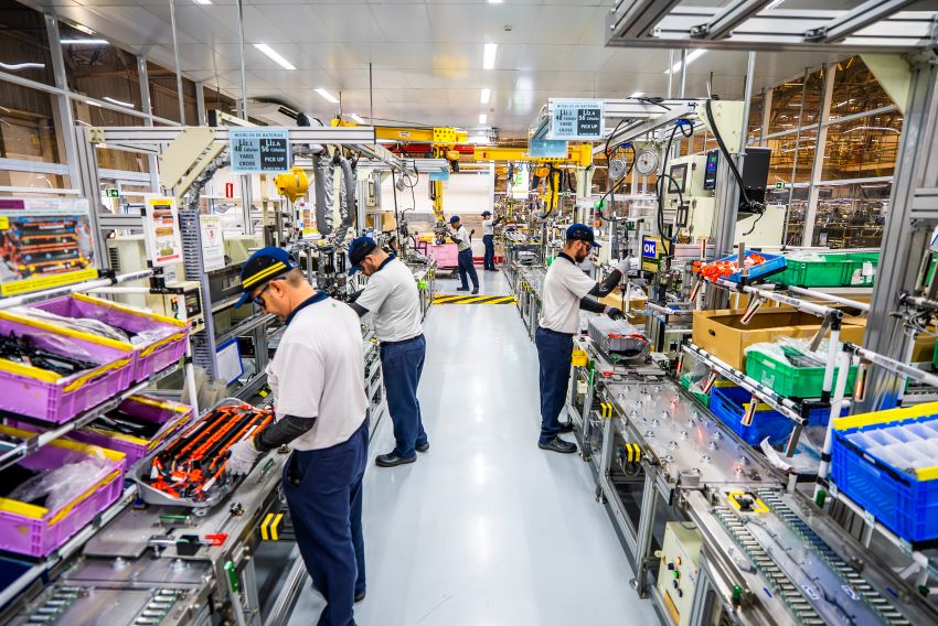 Centro de baterias da Toyota