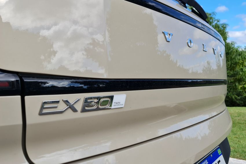 Detalhe da traseira do Volvo EX30