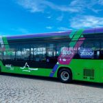 Ônibus elétrico que opera em Macaé