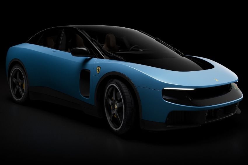 Ferrari Luce é um carro 100% elétrico e aparece na cor azul