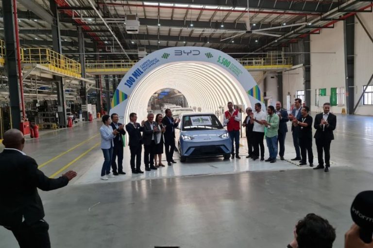 BYD supera a marca de 100 mil veículos na fábrica de Camaçari
