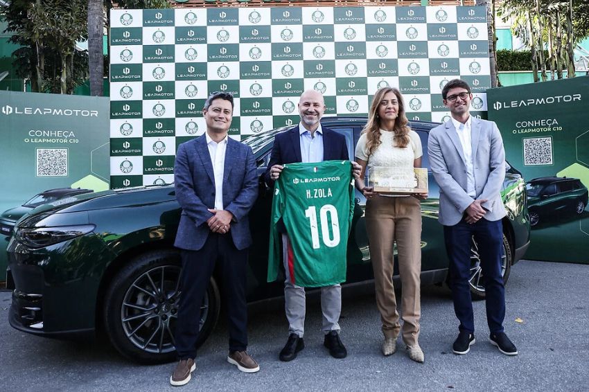 Palmeiras recebe SUVs eletrificados em parceria com Leapmotor