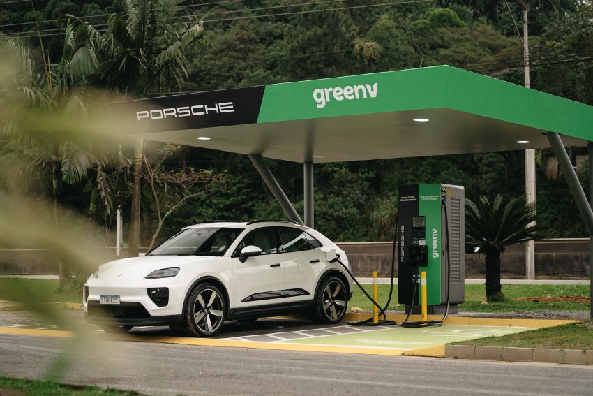 Joinville recebe novo hub de recarga da Porsche na BR-101