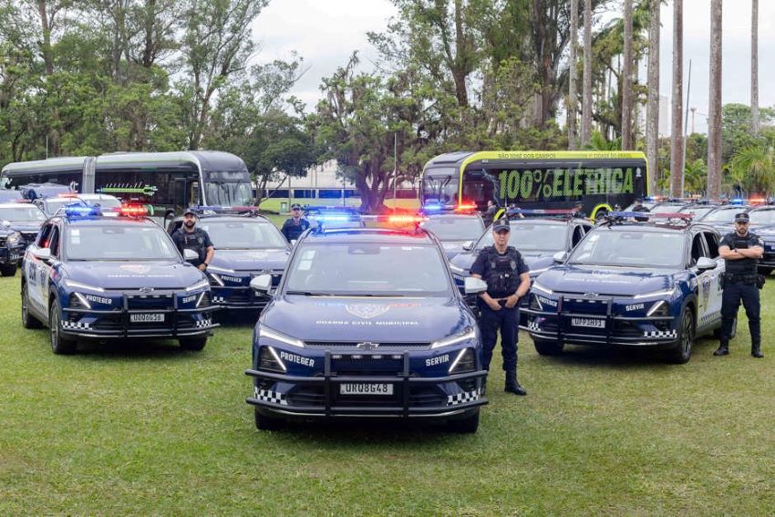 São José dos Campos tem novas viaturas elétricas em operação