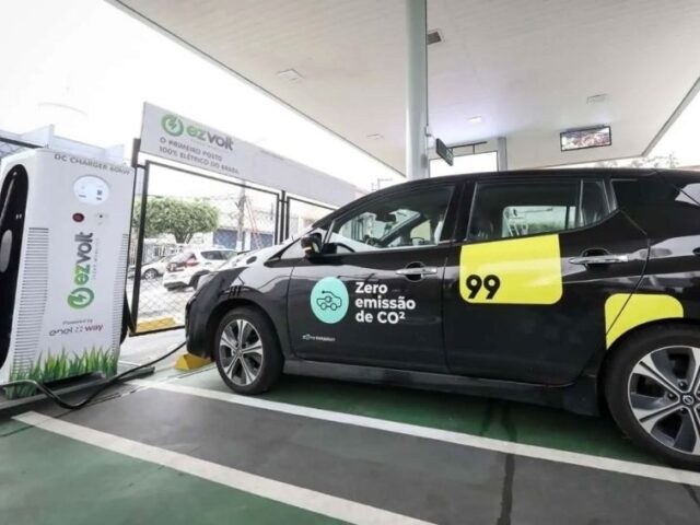 99 lança aplicativo de recarga elétrica com descontos no Rio