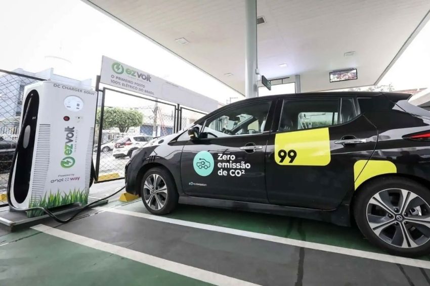 99 lança aplicativo de recarga elétrica com descontos no Rio