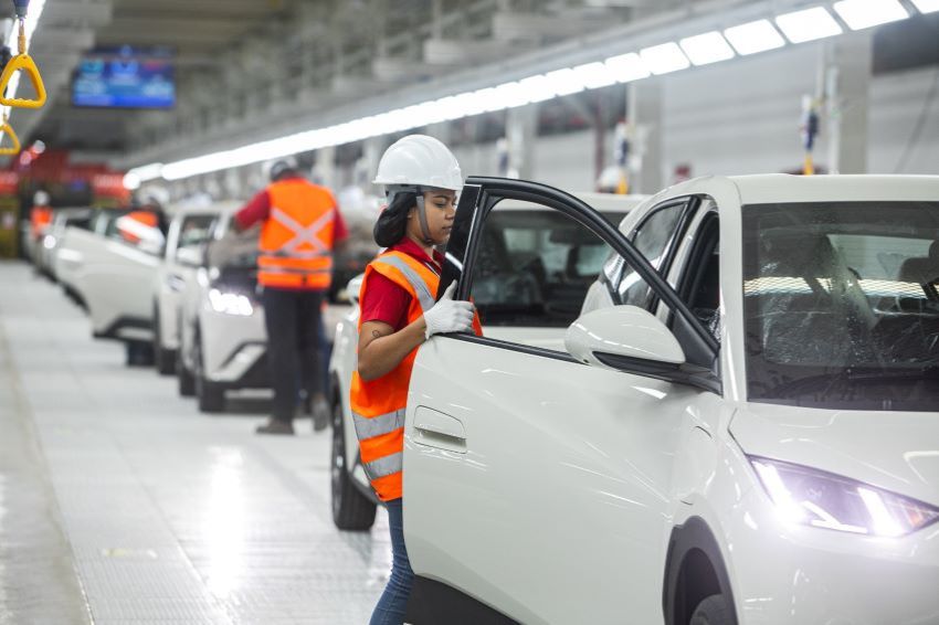 Fábrica de Camaçari (BA) é a maior da BYD na América Latina. Foto: Divulgação/BYD