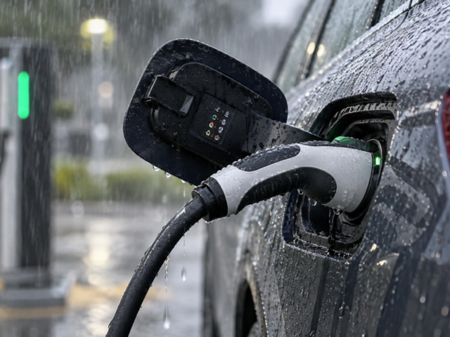 Carro elétrico pode carregar na chuva? Entenda o que acontece durante a recarga