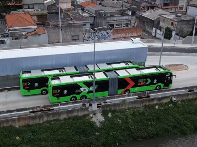 BRT ABC conclui primeira fase e terá 92 ônibus elétricos