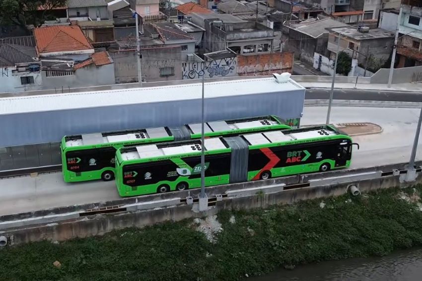 BRT ABC conclui primeira fase e terá 92 ônibus elétricos