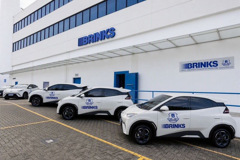 Brink’s incorpora 78 carros elétricos à frota operacional no Brasil