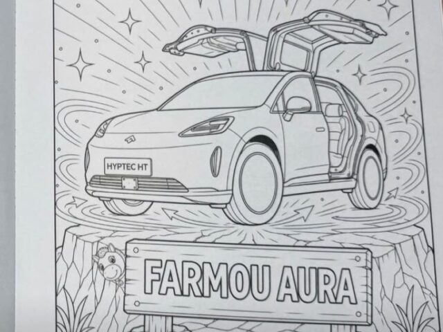 GAC coloca carros em livro de colorir para o dia das crianças