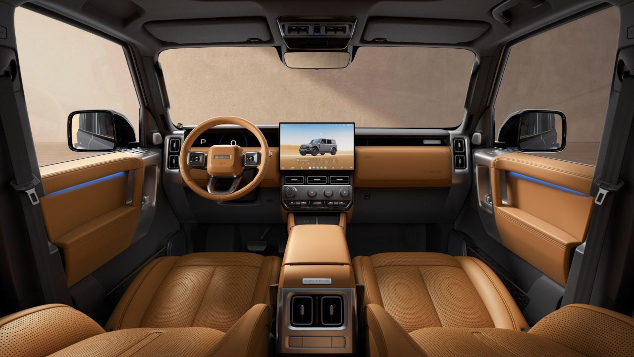 Interior do novo modelo SUV V25.